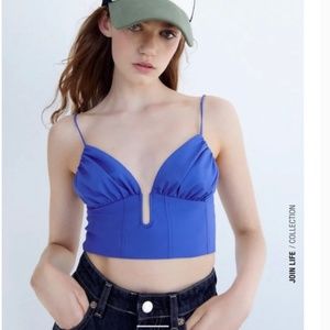 Zara Bustier Crop Top